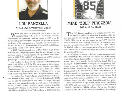 2018 Inductees Lou Panzella and Mike Pirozzoli
